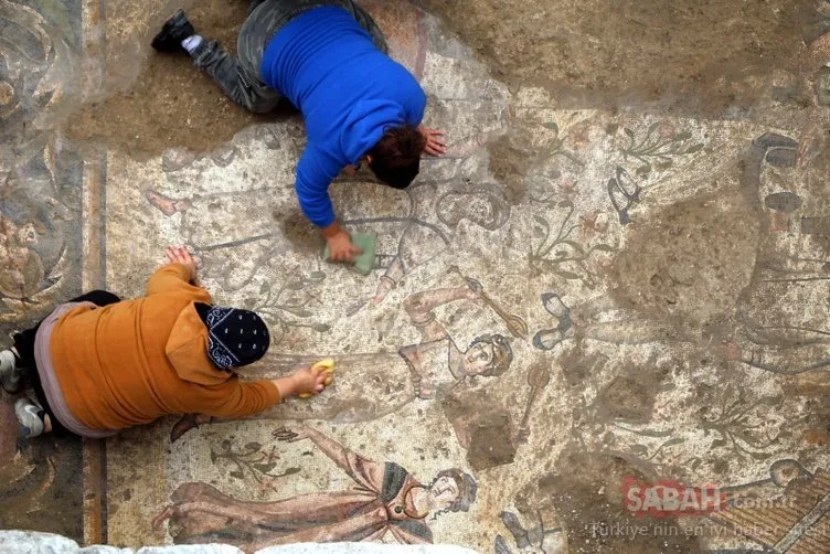 Kahramanmaraş’ta bulundu: 1500 yıllık mozaik dikkat çekti