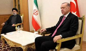 Son dakika: Başkan Erdoğan, İran Cumhurbaşkanı Reisi ile bir araya geldi