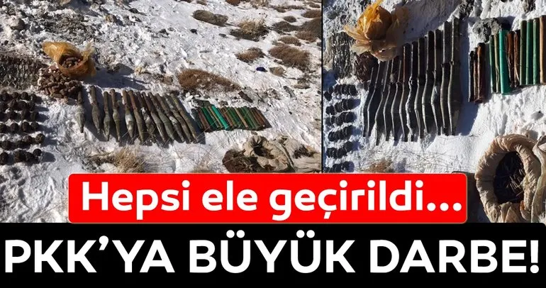 Başkale’de PKK bombaları ve mühimmat ele geçirildi