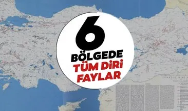 DİRİ FAY HARİTASI SON DAKİKA: İşte en net Türkiye deprem haritası! 6 bölgede tüm diri fay hatları