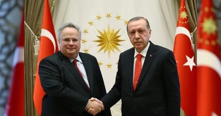 Cumhurbaşkanı Erdoğan, Yunanistan Dışişleri Bakanını kabul etti