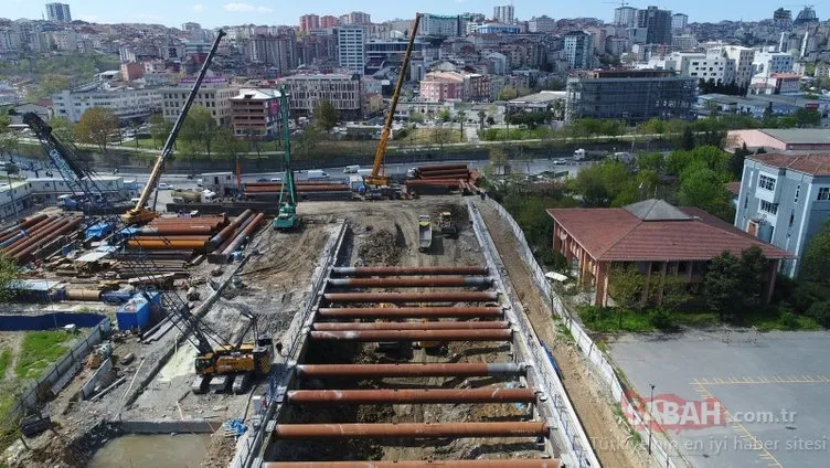 İstanbul Havalimanı metro hattı hızla ilerliyor