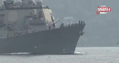 Son dakika: ABD savaş gemisi “USS Porter” İstanbul Boğazı’ndan geçti | Video
