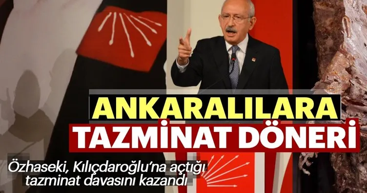 Özhaseki Kılıçdaroğlu’ndan aldığı tazminatla Ankaralılara döner dağıtacak