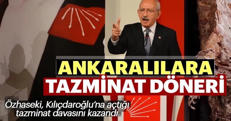 Özhaseki Kılıçdaroğlu'ndan aldığı tazminatla Ankaralılara döner dağıtacak
