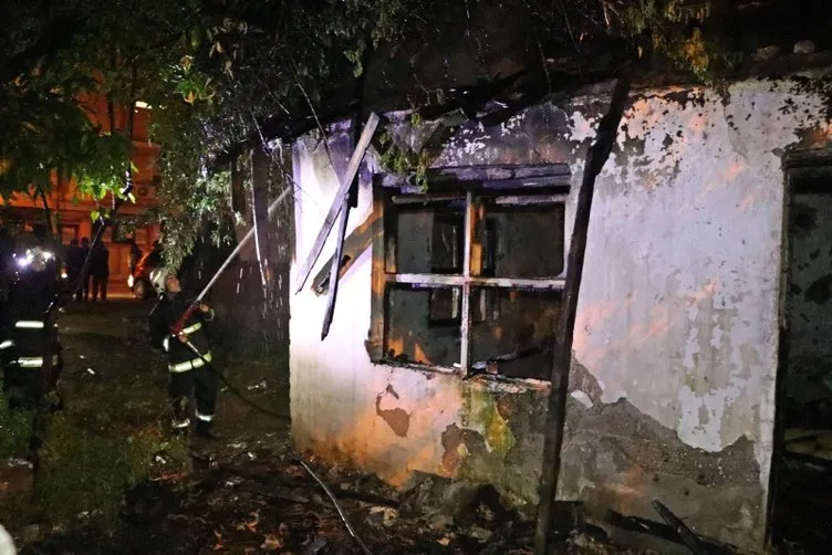 Evi yanan yaşlı adamdan şok iddia: Akrabalarım yaktı