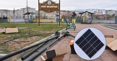 Siirt'te parklar güneş enerjisi ile aydınlanacak #siirt