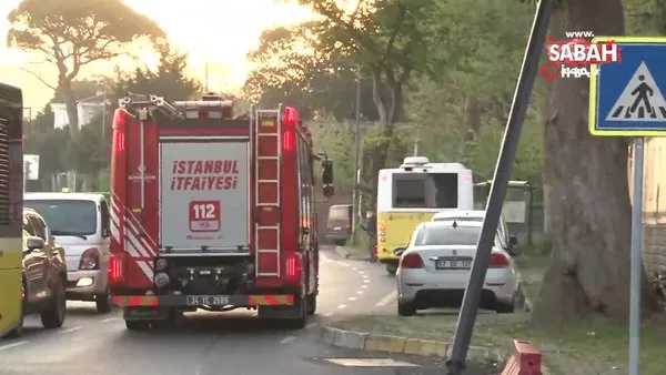 Beykoz’da iki araç kafa kafaya çarpıştı: 2 yaralı | Video