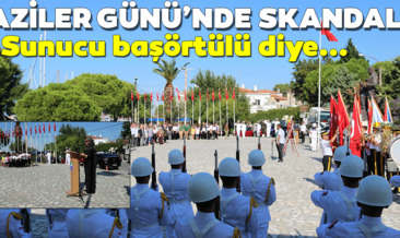İzmir’de Gaziler Günü töreninde skandal görüntü! Töreni başörtülü öğretmen sunuyor diye töreni terk ettiler