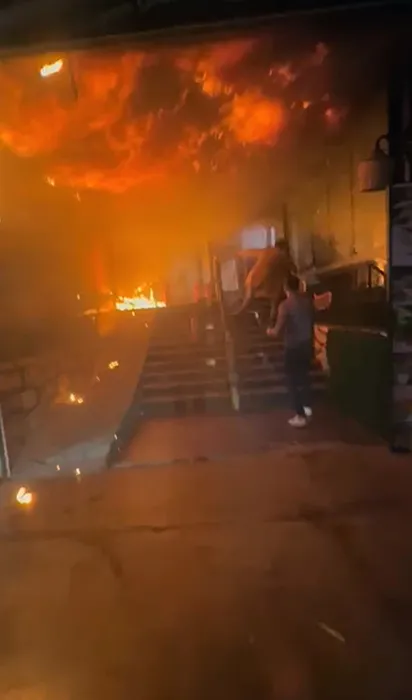 Afyonkarahisar’daki yangında tepki çeken anlar: Ulan lahmacunu yiyemedik...