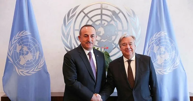 Çavuşoğlu, Guterres ile görüştü