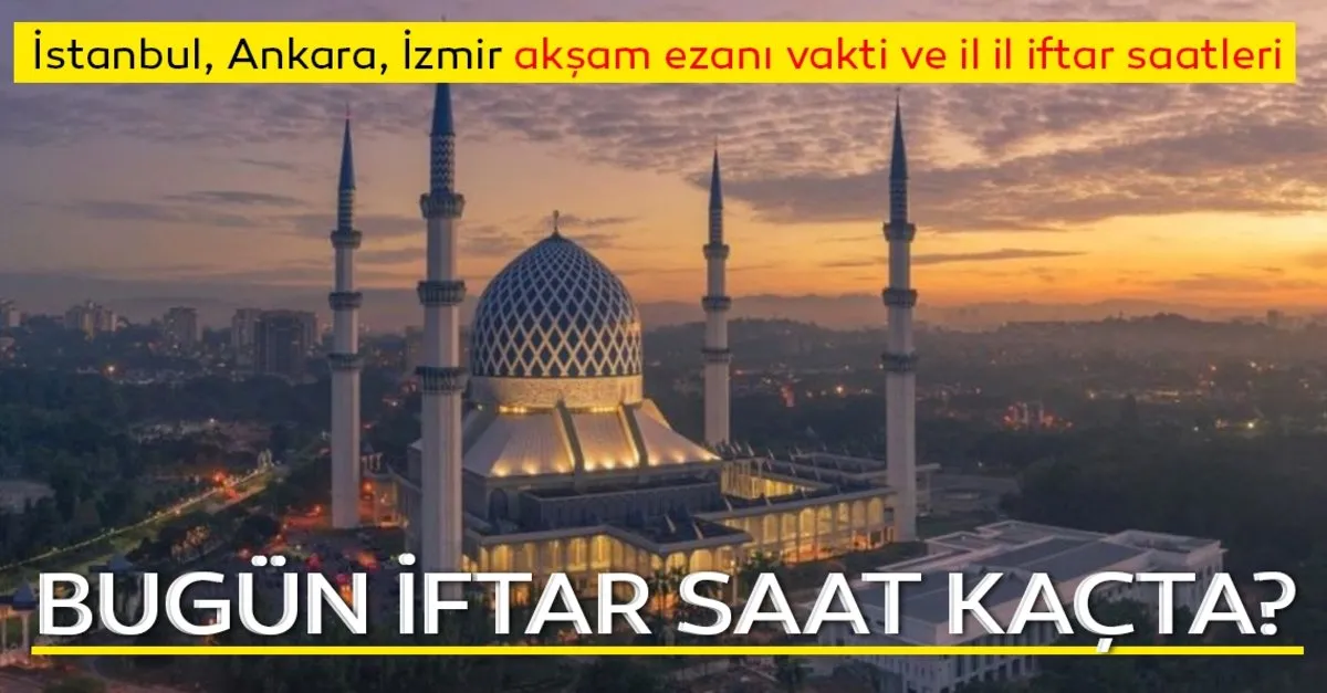 Aksam Ezani Saat Kacta Izmir