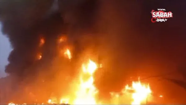 Pakistan’da mobilya çarşısında yangın: 5 ölü | Video