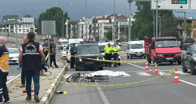 Düzce’de minibüsün çarptığı bisikletli adam öldü