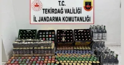 Yüzlerce alkol ve sigara ele geçirildi #tekirdag