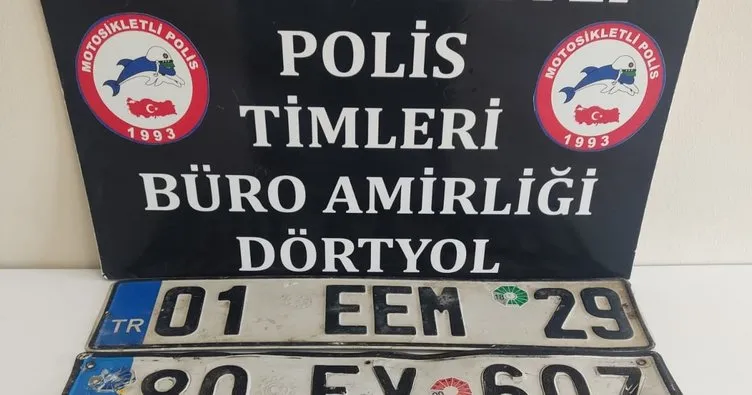 Dörtyol’da durdurulan minibüs çalıntı çıktı