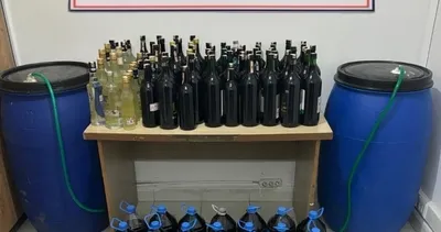 Evinden 430 litre kaçak alkol çıktı