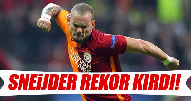 Sneijder rekor kırdı!