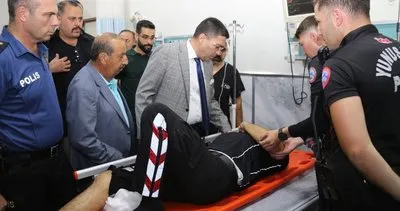 Kazada yaralanan polislere ziyaret #sanliurfa