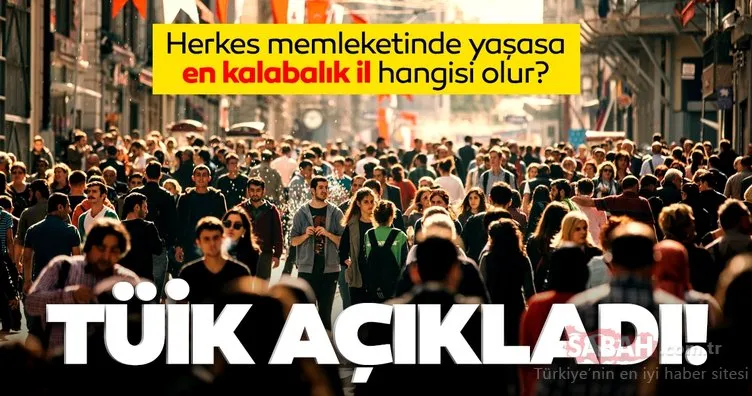 TÜİK AÇIKLADI: Türkiye’de herkes memleketinde yaşasa en kalabalık il hangisi olurdu?