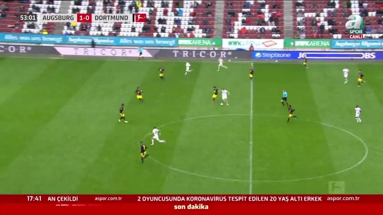 Gol Augsburg 2 0 Borussia Dortmund Videosunu Izle Sabah Tv