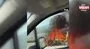 Lüks otomobil alev alev yandı, sürücü son anda canını kurtardı | Video