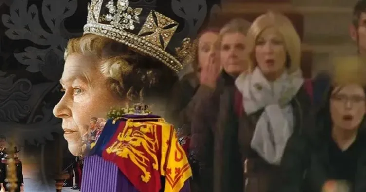 Kraliçe Elizabeth’in cenaze ziyaretinde şoke eden anlar! Büyük panik yaşandı