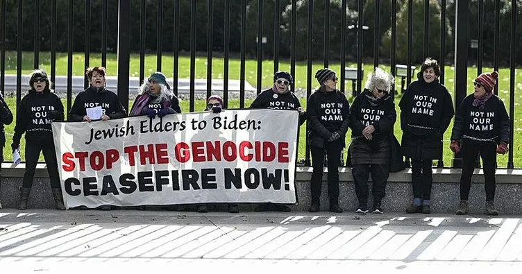 Beyaz Saray önünde Gazze protestosu