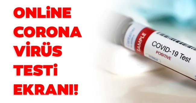 corona testi online nasil yapilir ve
