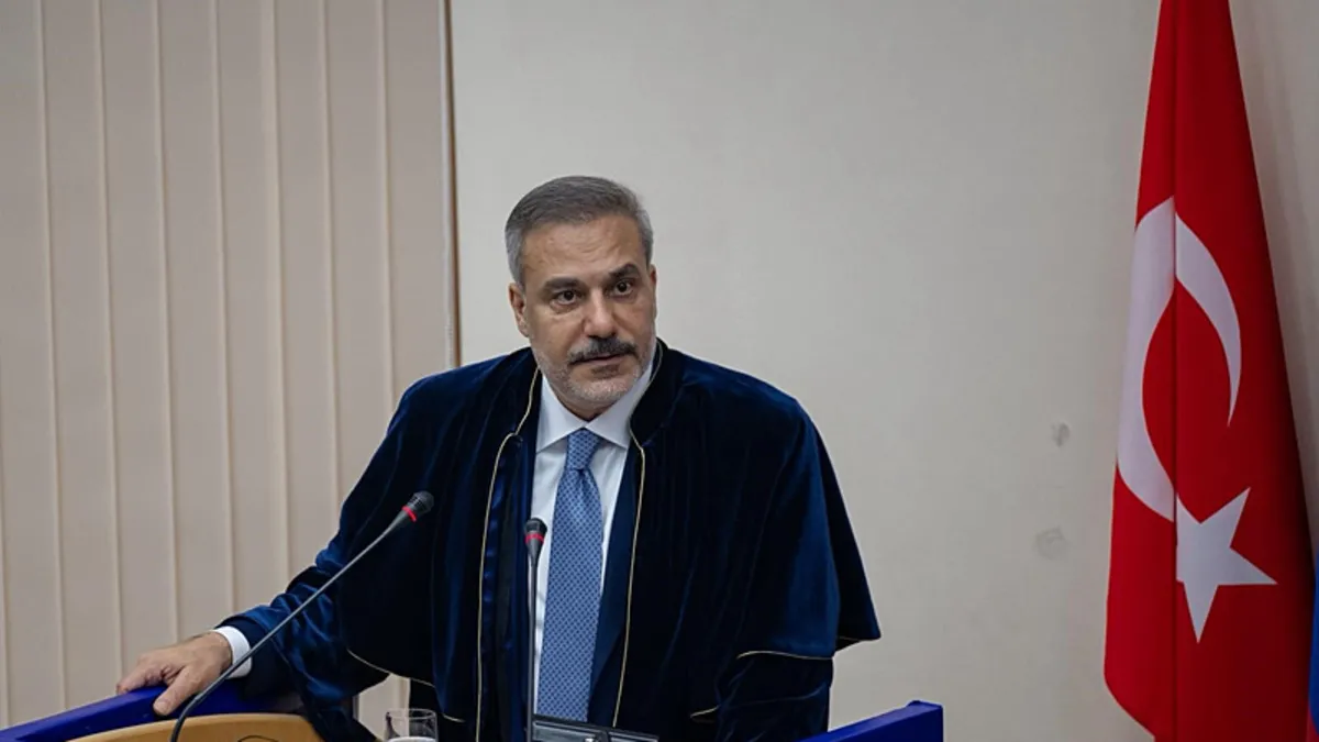 Dışişleri Bakanı Hakan Fidan, NATO Zirvesi ve İsrail hakkında açıklama yapıyor.