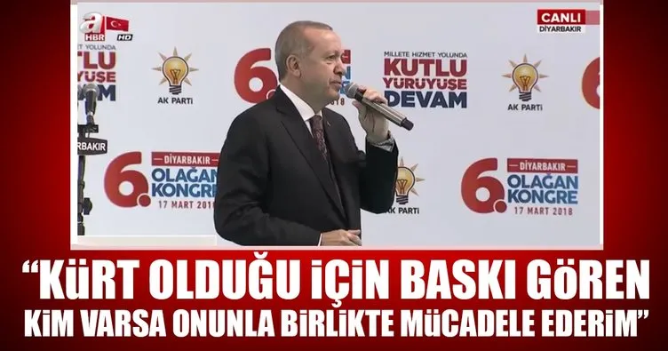 Cumhurbaşkanı Erdoğan Diyarbakır AK Parti İl Kongresi'nde konuşuyor - CANLI