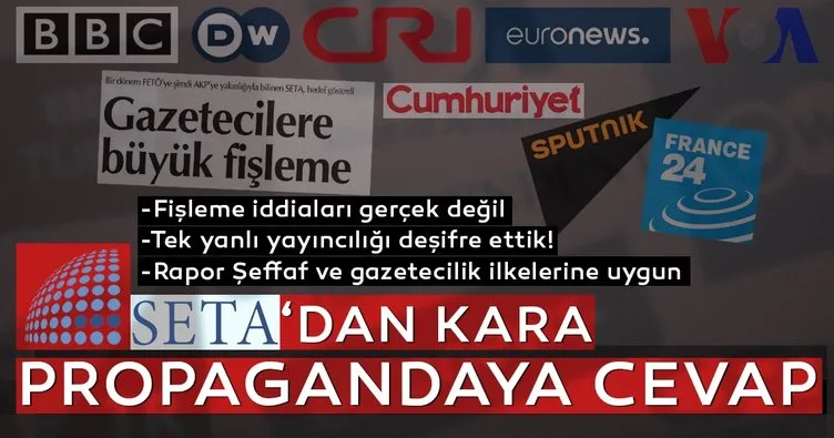 SETA’dan kara propagandaya cevap!