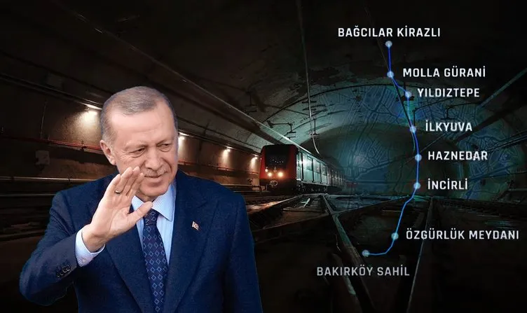 İstanbul’a hizmet sınır tanımıyor! Bakırköy-Kirazlı Metro Hattı hizmete alınıyor! Başkan Erdoğan açılışını yapacak