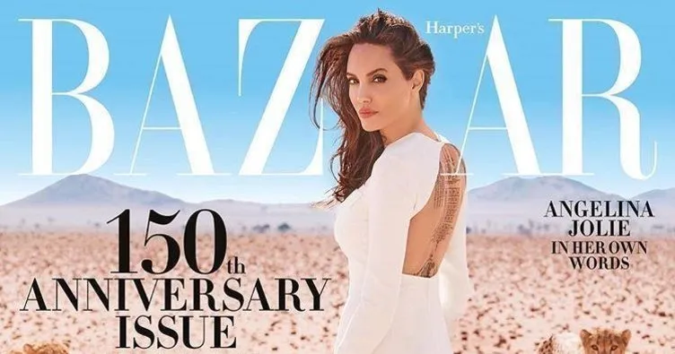 Angelina Jolie çölde poz verdi