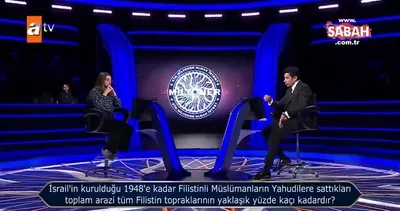 Milyoner’de Filistin sorusu! Kenan İmirzalıoğlu’ndan İsrail’in Gazze’de yaptığı katliamlara sert tepki!