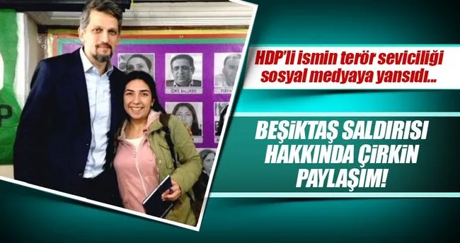 İstanbul Beşiktaş’daki patlama sonrası HDP’li isimden çirkin tweet!