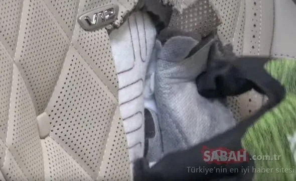 Mercedes'i kesti biçti! Yok artık! Bıçağı eline aldı ve...