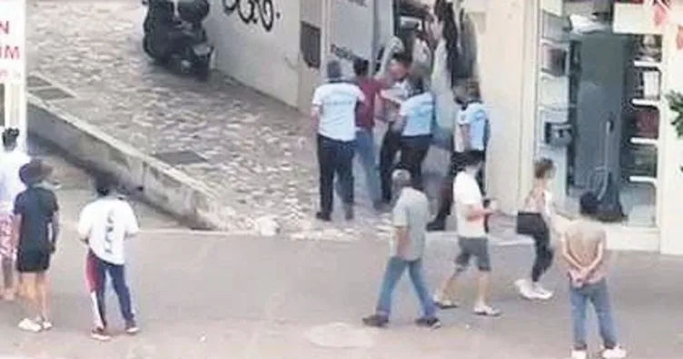 Zabıta ile seyyar satıcı kavgası