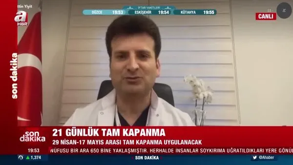 Doç. Dr. Mehmet Çabalak tam kapanma kararını A Haber'de değerlendirdi | Video