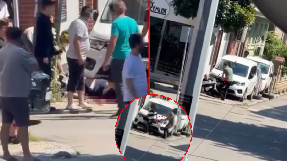 Sakarya'da silahlı saldırı sonrası polis ekiplerinin olay yerinde inceleme yapması