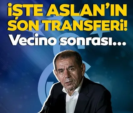 Son dakika Galatasaray transfer haberi: İşte Aslan’ın son transferi! Vecino sonrası...