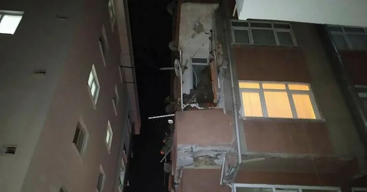 Binanın balkonu çöktü: 1 ölü