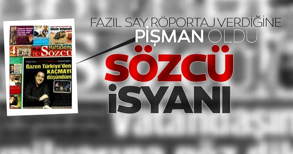 Fazil Say Dan Sozcu Isyani Carpici Manset Tutkunuz Yuzunden Hedef Oldum Son Dakika Haberler