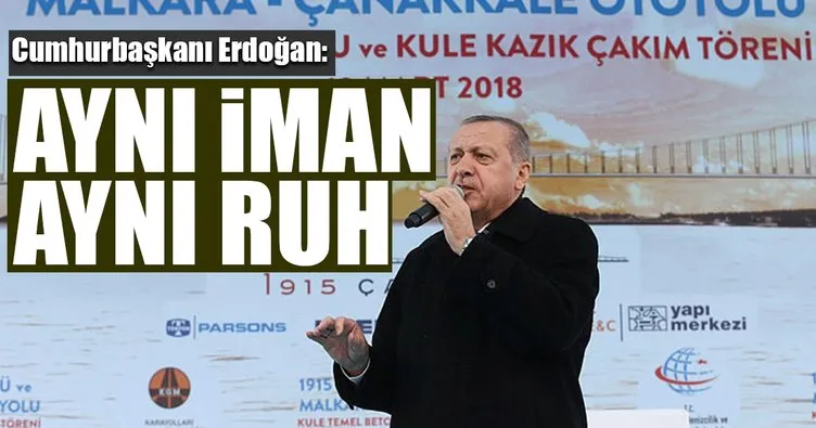 Aynı iman aynı ruh