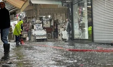 İzmir sağanağa teslim oldu! Tarihi Kemeraltı Çarşısı 3 günde 2 kez sular içinde kaldı #izmir