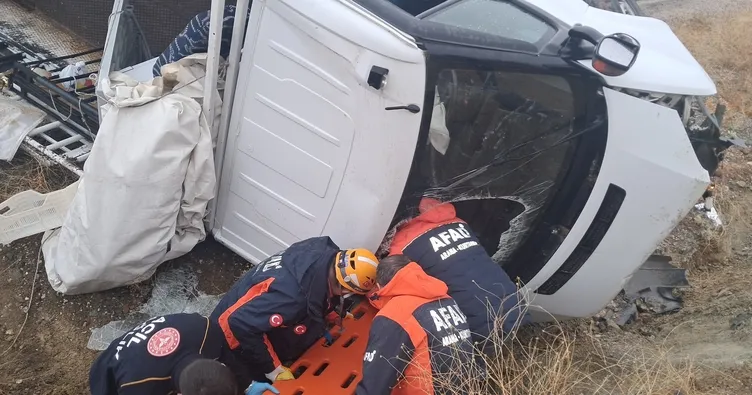 Yağışlı hava kazaya neden oldu: 2 yaralı