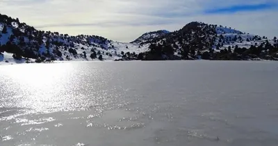 Kocayayla Gölü buz tuttu #burdur