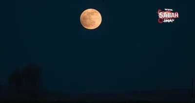 Ağrı’da mest eden ’Süper Ay’ manzarası | Video