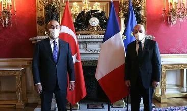 Fransa, Çavuşoğlu-Le Drian görüşmesine ilişkin yazılı açıklama yaptı! İşte ele alınan konular
