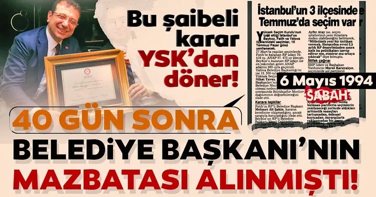 Bu şaibeli karar YSK’dan döner!